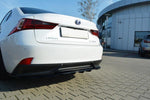 Maxton Parts - Diffusor Heckansatz passend für Lexus IS Mk3 H schwarz Hochglanz (LE-IS-3-H-RD1+RD2-G)