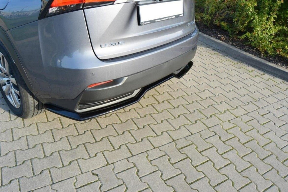 Maxton Parts - Diffusor Heckansatz passend für Lexus NX Mk1 H schwarz Hochglanz (LE-NX-1-H-RD1-G)
