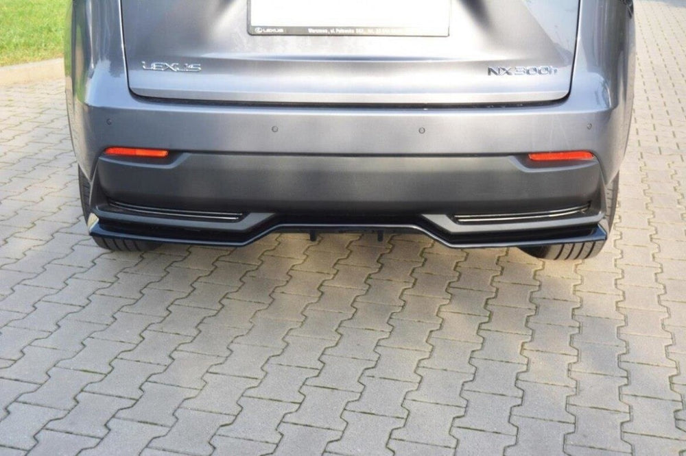 Maxton Parts - Diffusor Heckansatz passend für Lexus NX Mk1 H schwarz Hochglanz (LE-NX-1-H-RD1+RD2-G)