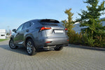 Maxton Parts - Diffusor Heckansatz passend für Lexus NX Mk1 H schwarz Hochglanz (LE-NX-1-H-RD1+RD2-G)