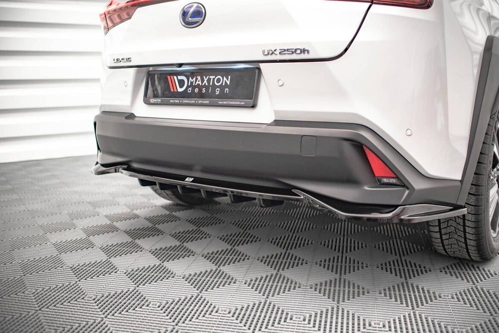 Maxton Parts - Diffusor Heckansatz passend für Lexus UX Mk1 schwarz Hochglanz