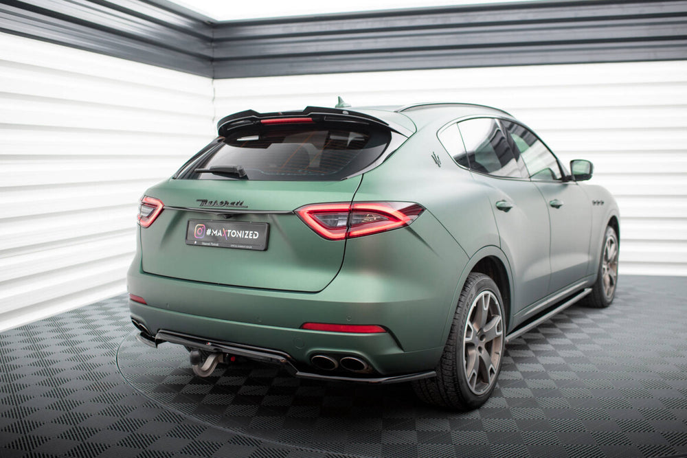 Maxton Parts - Diffusor Heckansatz passend für Maserati Levante Mk1 schwarz Hochglanz