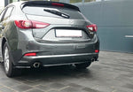 Maxton Parts - Diffusor Heckansatz passend für Mazda 3 BN (Mk3) FL schwarz Hochglanz