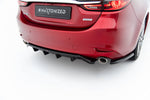 Maxton Parts - Diffusor Heckansatz passend für Mazda 6 Limousine Mk3 FL schwarz Hochglanz