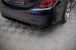Maxton Parts - Diffusor Heckansatz passend für Mercedes-AMG C 43 Limousine W205 FL schwarz Hochglanz