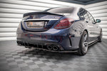 Maxton Parts - Diffusor Heckansatz passend für Mercedes-AMG C 43 Limousine W205 FL schwarz Hochglanz
