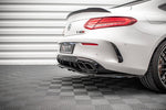 Maxton Parts - Diffusor Heckansatz passend für Mercedes-AMG C 63 AMG Coupe AMG Aero Pack C205 FL schwarz Hochglanz