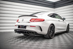 Maxton Parts - Diffusor Heckansatz passend für Mercedes-AMG C 63 AMG Coupe C205 FL schwarz matt