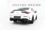 Maxton Parts - Diffusor Heckansatz passend für Mercedes-AMG CLA 35 / 45 Coupe / Shooting Brake C118 FL / X118 FL schwarz Hochglanz