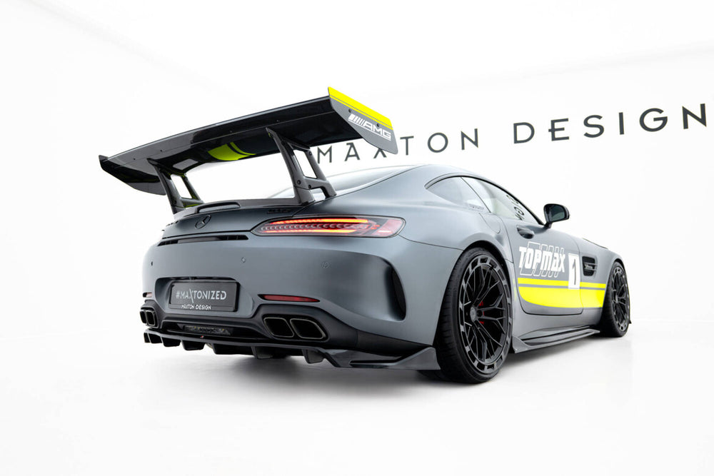 Maxton Parts - Diffusor Heckansatz passend für Mercedes-AMG GT C C190 FL schwarz Hochglanz