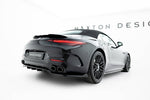 Maxton Parts - Diffusor Heckansatz passend für Mercedes-AMG SL 63 R232 schwarz Hochglanz