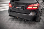 Maxton Parts - Diffusor Heckansatz passend für Mercedes B W246 FL schwarz Hochglanz