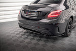 Maxton Parts - Diffusor Heckansatz passend für Mercedes C AMG-Line W205 FL schwarz Hochglanz