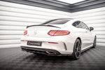 Maxton Parts - Diffusor Heckansatz passend für Mercedes C Coupe AMG-Line C205 FL schwarz Hochglanz