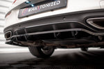 Maxton Parts - Diffusor Heckansatz passend für Mercedes C Coupe AMG-Line C205 FL schwarz Hochglanz