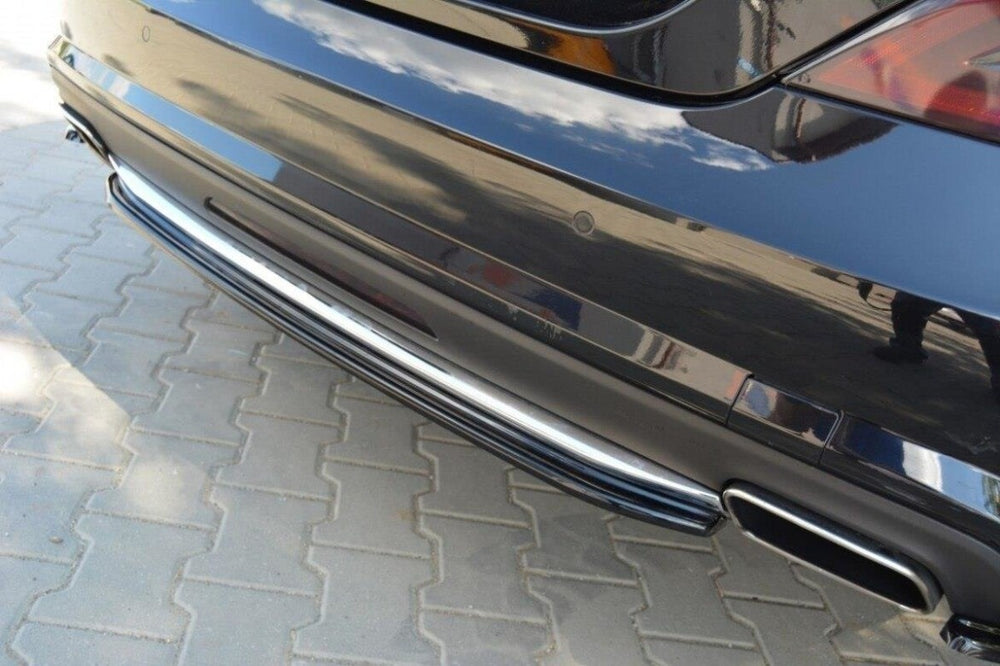 Maxton Parts - Diffusor Heckansatz passend für Mercedes CLS C218 AMG LINE schwarz Hochglanz