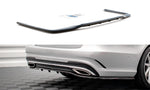 Maxton Parts - Diffusor Heckansatz passend für Mercedes E AMG-Line Limousine W212 FL schwarz Hochglanz