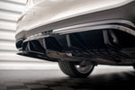 Maxton Parts - Diffusor Heckansatz passend für Mercedes E AMG-Line Limousine W213 FL schwarz Hochglanz