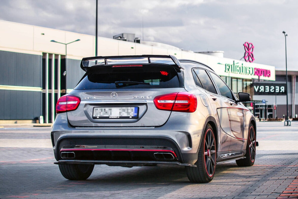 Maxton Parts - Diffusor Heckansatz passend für Mercedes GLA 45 AMG schwarz Hochglanz