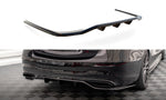 Maxton Parts - Diffusor Heckansatz passend für Mercedes S AMG-Line W223 schwarz Hochglanz