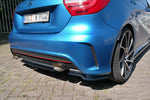 Maxton Parts - Diffusor Heckansatz passend für Mercedes W176 AMG-LINE vor FL schwarz Hochglanz (ME-A-176-AMGLINE-RD1-G)