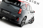 Maxton Parts - Diffusor Heckansatz passend für Mini Countryman JCW U25 schwarz Hochglanz