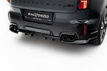Maxton Parts - Diffusor Heckansatz passend für Mini Countryman JCW U25 schwarz Hochglanz