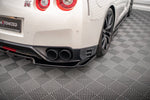 Maxton Parts - Diffusor Heckansatz passend für Nissan GTR R35 FL schwarz Hochglanz (NI-GTR-4F2-RD1G+RD2-G)