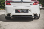 Maxton Parts - Diffusor Heckansatz passend für Opel Insignia Mk. 1 OPC FL schwarz Hochglanz (OP-IS-1F-OPC-RD1G+RD2-G)