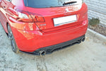 Maxton Parts - Diffusor Heckansatz passend für Peugeot 308 II GTI schwarz Hochglanz (PE-308-GTI-RD1+RD2-G)