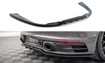 Maxton Parts - Diffusor Heckansatz passend für Porsche 911 Carrera 4S 992 schwarz Hochglanz