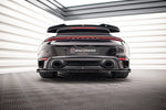 Maxton Parts - Diffusor Heckansatz passend für Porsche 911 Turbo S 992 schwarz Hochglanz