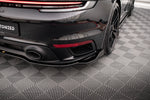 Maxton Parts - Diffusor Heckansatz passend für Porsche 911 Turbo S 992 schwarz Hochglanz