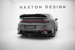 Maxton Parts - Diffusor Heckansatz passend für Porsche 911 Turbo S Sport Package 992 schwarz Hochglanz
