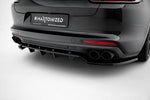 Maxton Parts - Diffusor Heckansatz passend für Porsche Panamera Turbo S E-Hybrid / Panamera E-Hybrid / Panamera 4S 971 schwarz Hochglanz