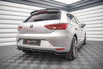 Maxton Parts - Diffusor Heckansatz passend für Seat Leon Hatchback Mk3 schwarz Hochglanz