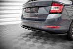 Maxton Parts - Diffusor Heckansatz passend für Skoda Fabia Combi Mk3 FL schwarz Hochglanz