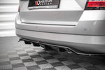 Maxton Parts - Diffusor Heckansatz passend für Skoda Fabia Combi Mk3 schwarz Hochglanz