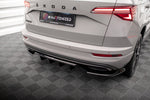 Maxton Parts - Diffusor Heckansatz passend für Skoda Karoq Sportline Mk1 FL schwarz Hochglanz