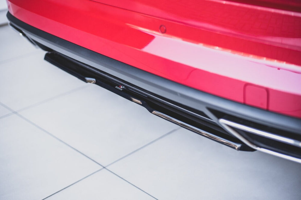 Maxton Parts - Diffusor Heckansatz passend für Skoda Kodiaq RS Mk1 / Mk1 FL schwarz Hochglanz (SK-KO-1-RS-RD1-G)