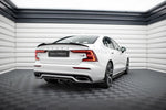 Maxton Parts - Diffusor Heckansatz passend für Volvo S60/V60 R-Design Mk3 schwarz Hochglanz (VO-S60-3-RDESIGN-RD1G+RD2-G)