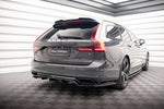 Maxton Parts - Diffusor Heckansatz passend für Volvo V90 / S90 R-Design Mk2 schwarz Hochglanz