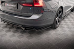 Maxton Parts - Diffusor Heckansatz passend für Volvo V90 / S90 R-Design Mk2 schwarz Hochglanz