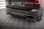 Maxton Parts - Diffusor Heckansatz passend für Volvo XC60 R-Design Mk2 FL schwarz Hochglanz