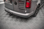 Maxton Parts - Diffusor Heckansatz passend für VW Caddy Long Mk3 FL schwarz Hochglanz