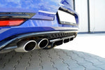 Maxton Parts - Diffusor Heckansatz passend für VW Golf 7 R FL schwarz matt