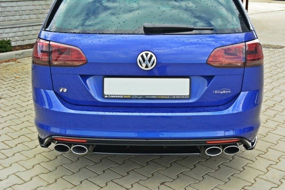 Maxton Parts - Diffusor Heckansatz passend für VW Golf 7 R VARIANT Carbon Look