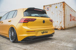 Maxton Parts - Diffusor Heckansatz passend für VW Golf Mk8 schwarz Hochglanz