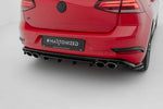 Maxton Parts - Diffusor Heckansatz passend für VW Golf R Hatchback Mk7 FL schwarz Hochglanz