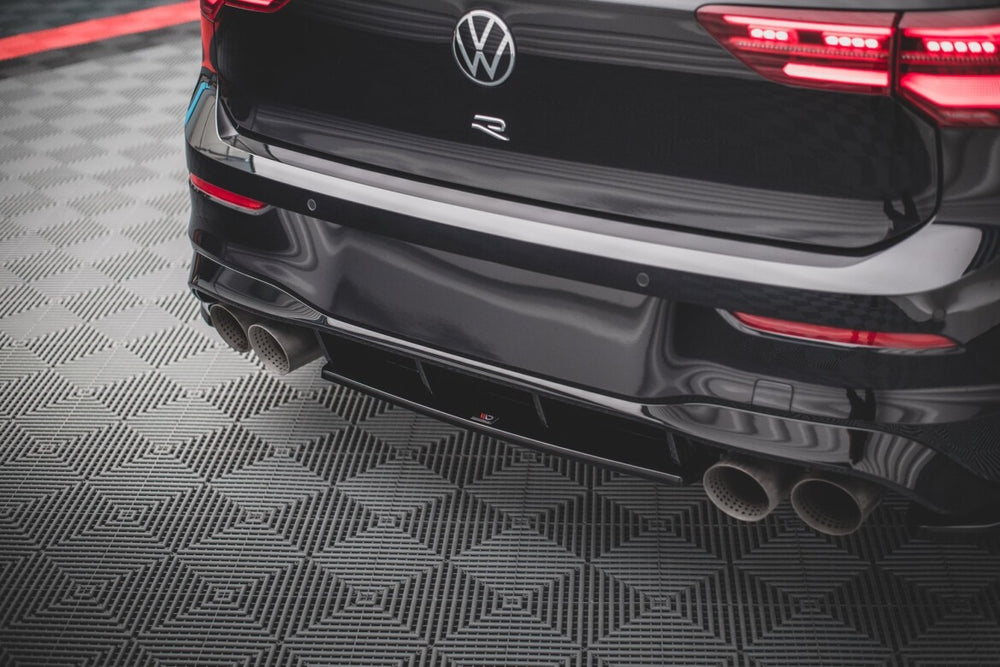 Maxton Parts - Diffusor Heckansatz passend für VW Golf R Hatchback Mk8 / Mk8 FL schwarz Hochglanz